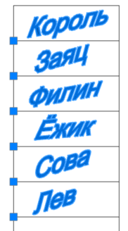 Блоки подписей